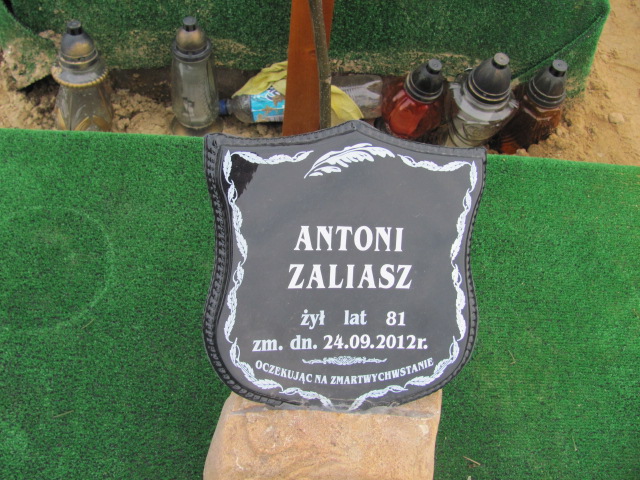 Antoni Zaliasz 1931 Świdnik - Grobonet - Wyszukiwarka osób pochowanych