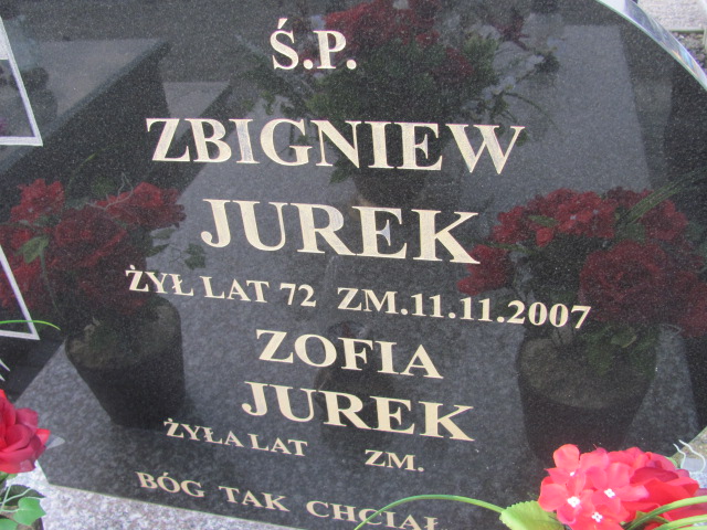 Zofia Jurek 1942 Świdnik - Grobonet - Wyszukiwarka osób pochowanych