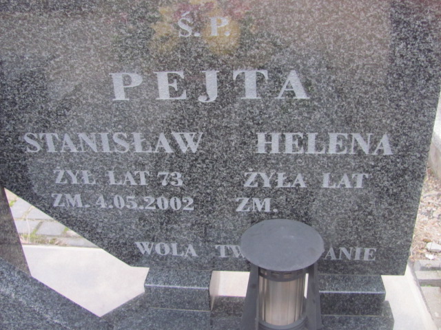 Stanisław Pejta 1929 Świdnik - Grobonet - Wyszukiwarka osób pochowanych