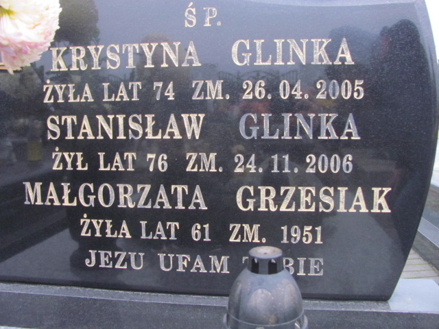 Małgorzata Grzesiak 1889 Świdnik - Grobonet - Wyszukiwarka osób pochowanych