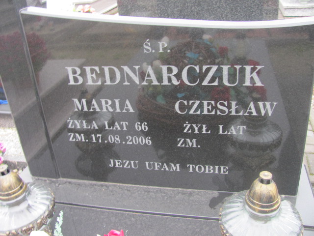 Maria Bednarczuk 1940 Świdnik - Grobonet - Wyszukiwarka osób pochowanych