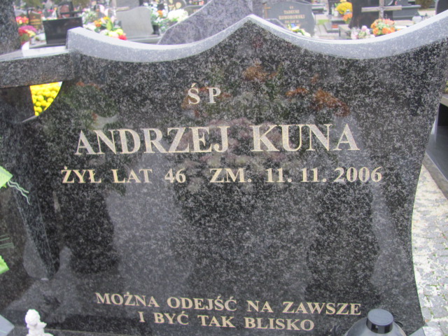 Andrzej Kuna 1960 Świdnik - Grobonet - Wyszukiwarka osób pochowanych