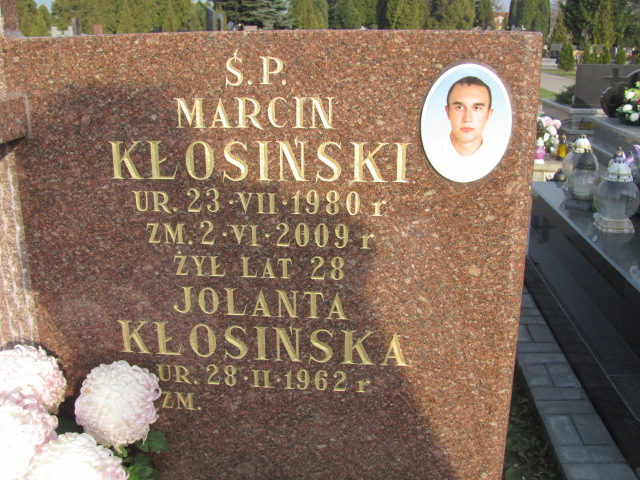 Marcin Kłosiński 1980 Świdnik - Grobonet - Wyszukiwarka osób pochowanych