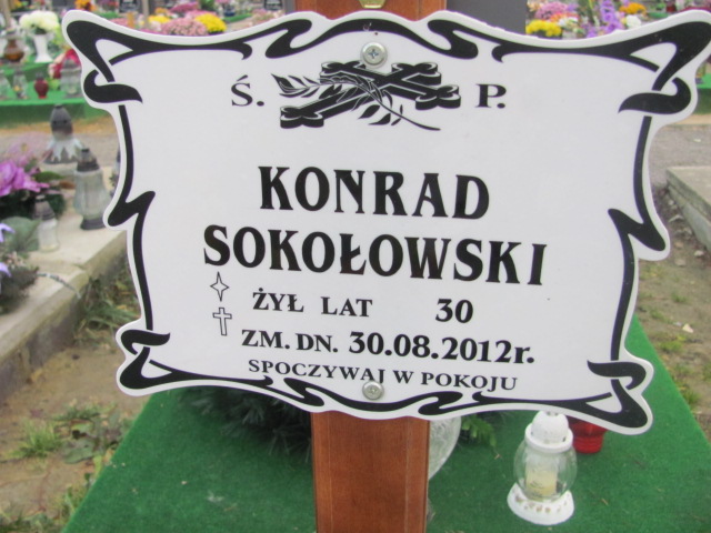 Konrad Sokołowski 1982 Świdnik - Grobonet - Wyszukiwarka osób pochowanych
